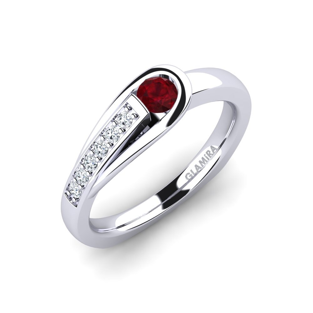 Đá Ruby / Hồng Ngọc Nhẫn đính hôn Genifer