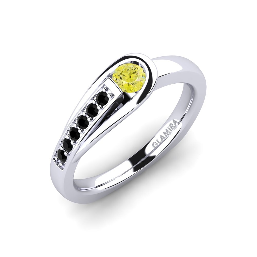 Yellow Diamond Engagement Ring Genifer