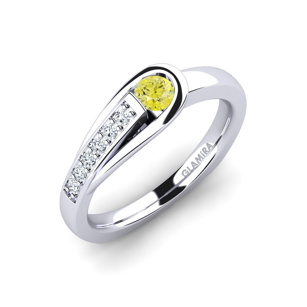 Yellow Diamond Engagement Ring Genifer