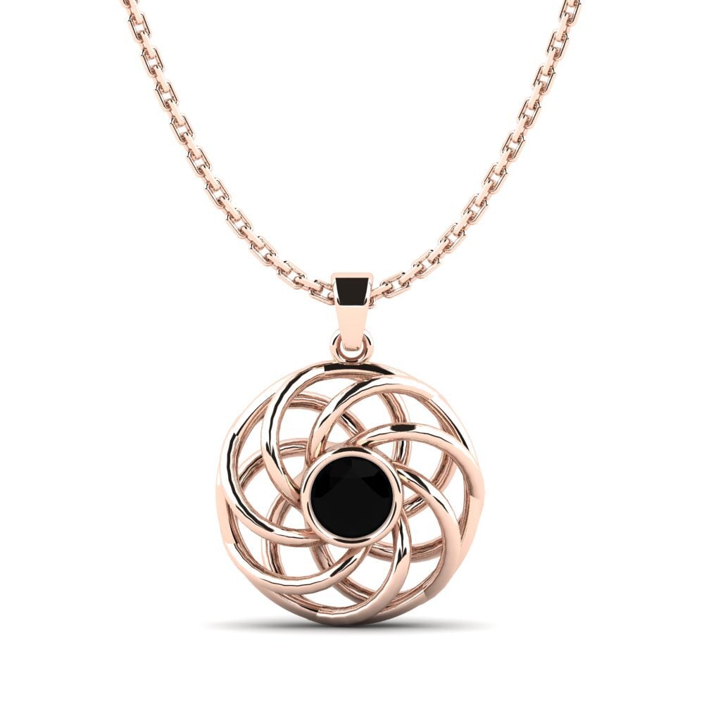 Ónix Negro Colgante de Mujer Glady