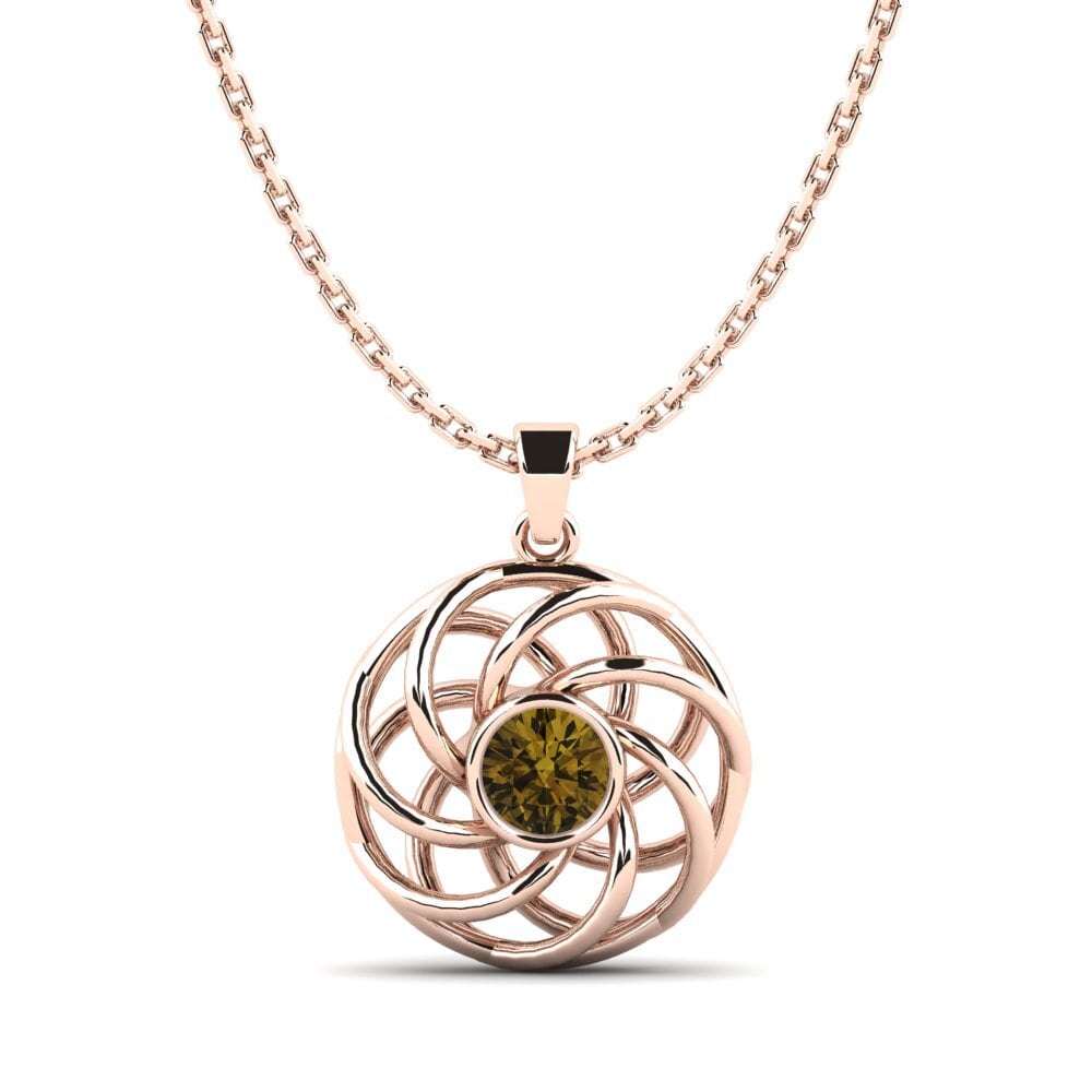 Brown Zircon Women's Pendant Glady