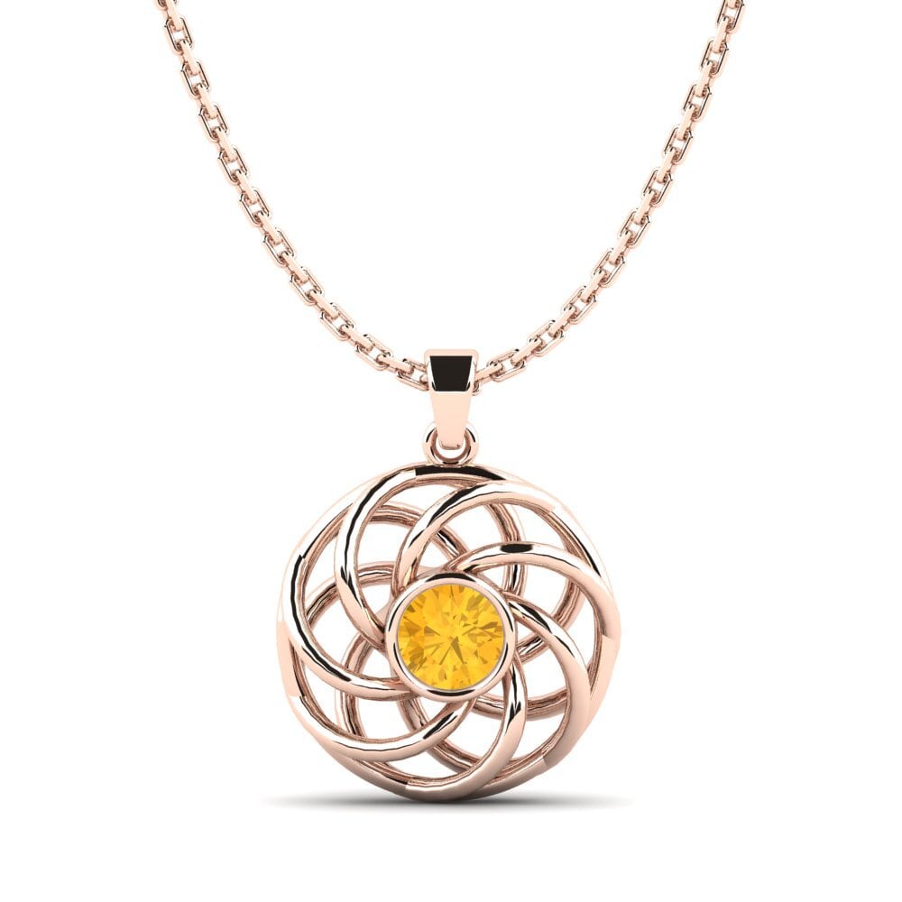 Citrino Colgante de Mujer Glady