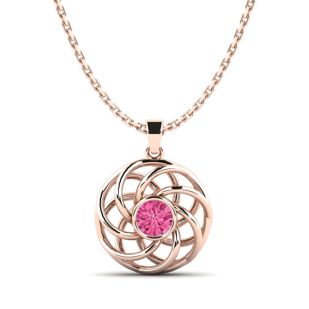 Turmalina rosa Colgante de Mujer Glady
