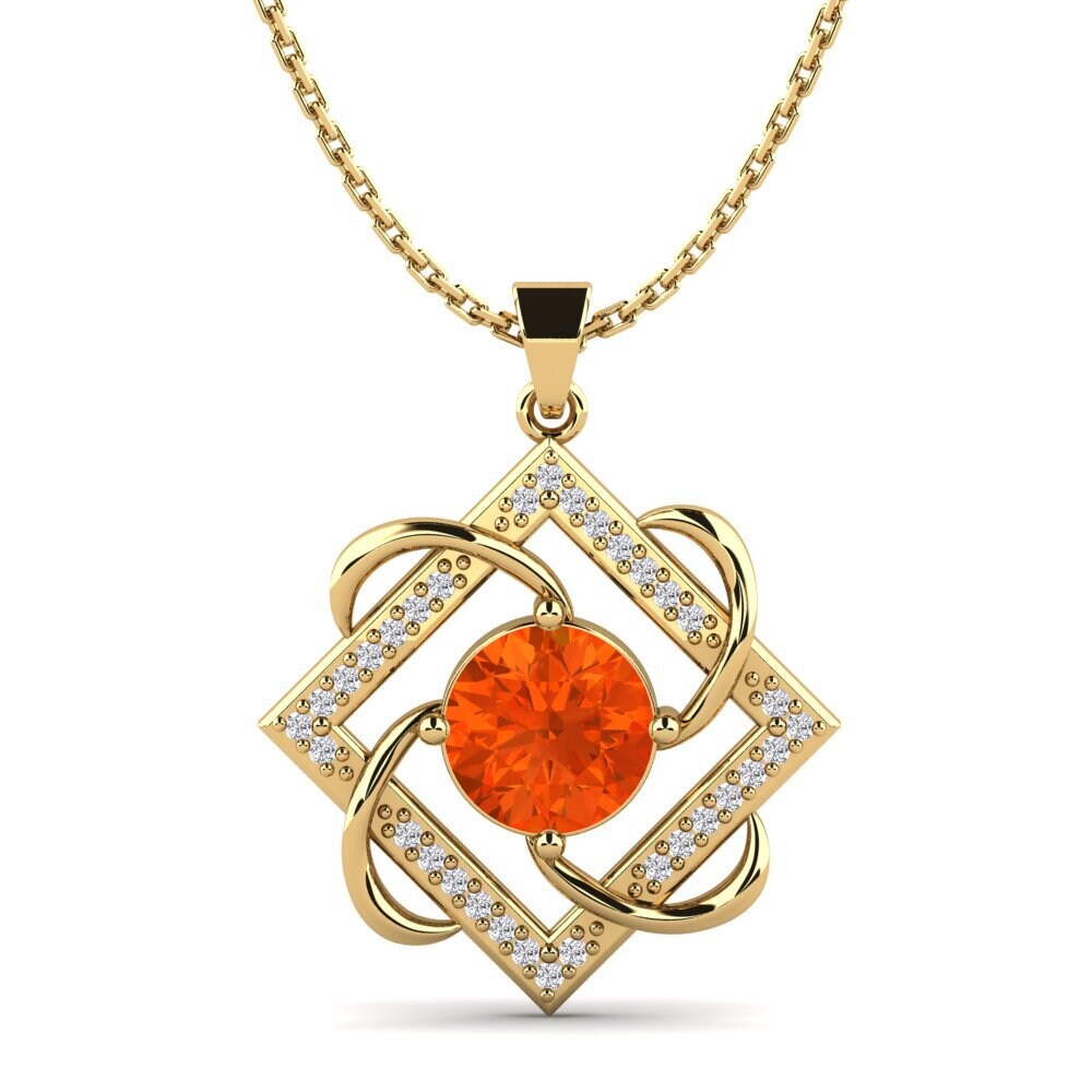 Fire Opal Women's Pendant Gliese