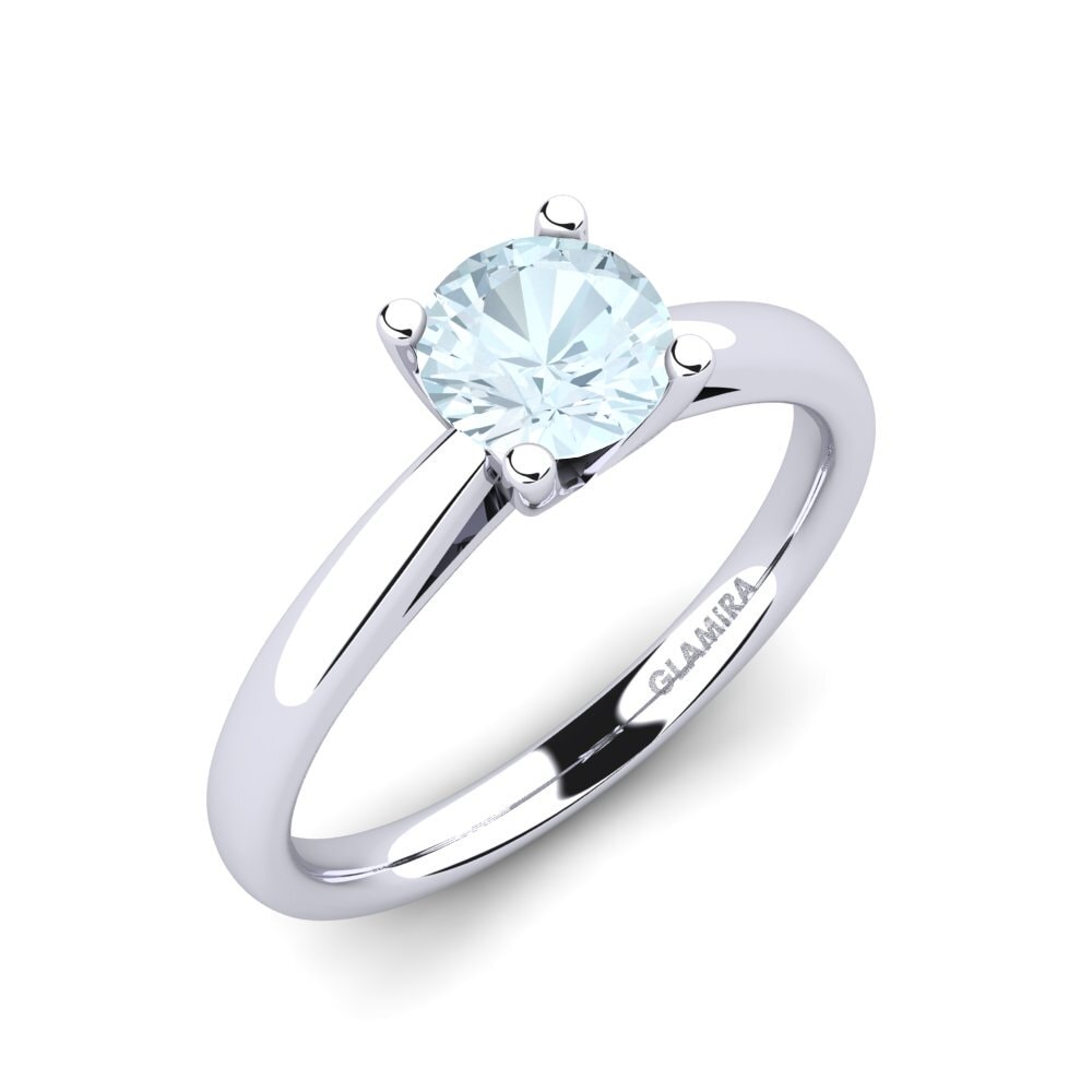 Or Blanc 18k Bague de fiançailles Grace 1.0crt