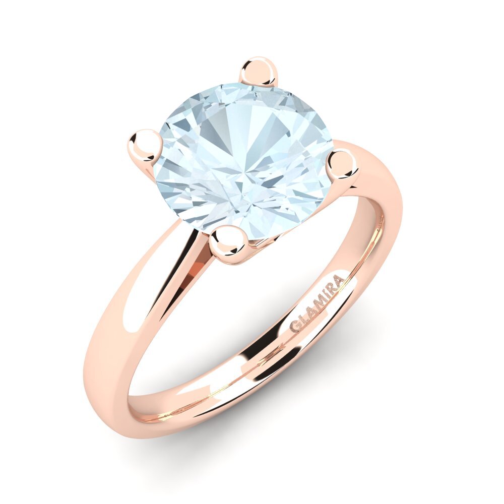 14ct Rose Gold Engagement Ring Grace 3.0crt