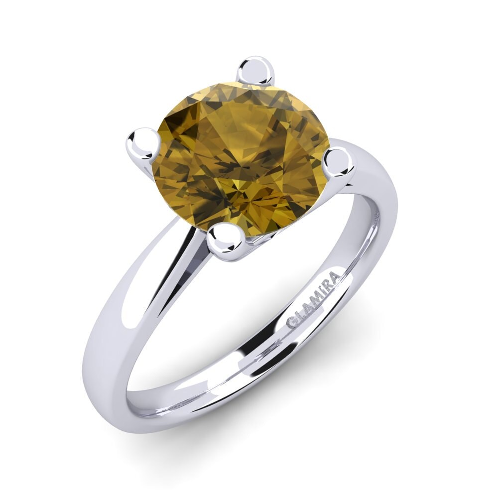 Brown Zircon Engagement Ring Grace 3.0crt