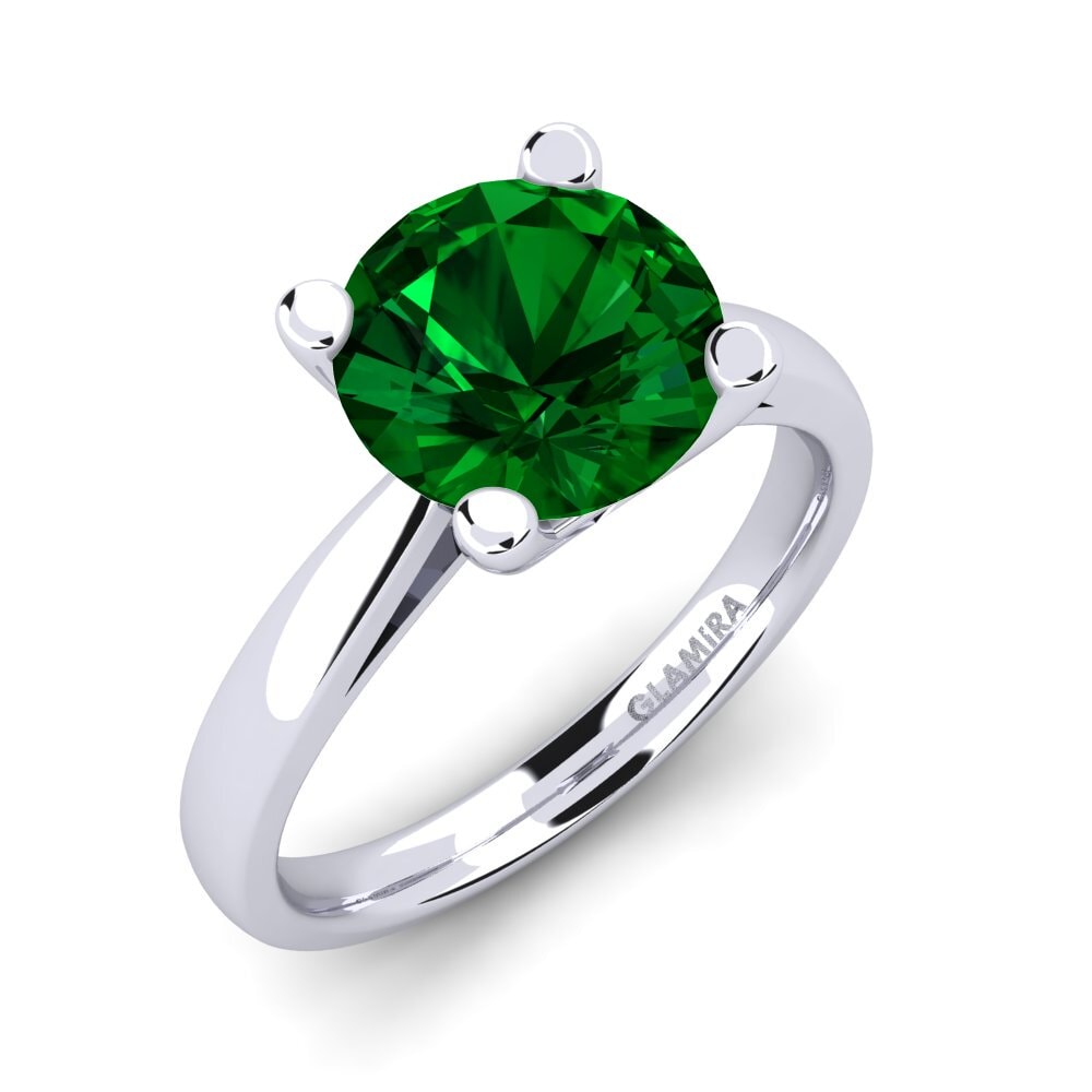 Circonita Verde Anillo de compromiso Grace 3.0crt