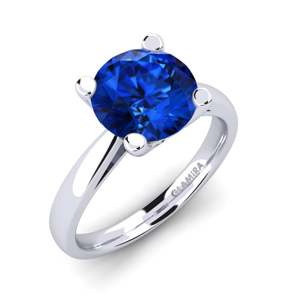 Sapphire (Lab Created) Engagement Ring Grace 3.0crt