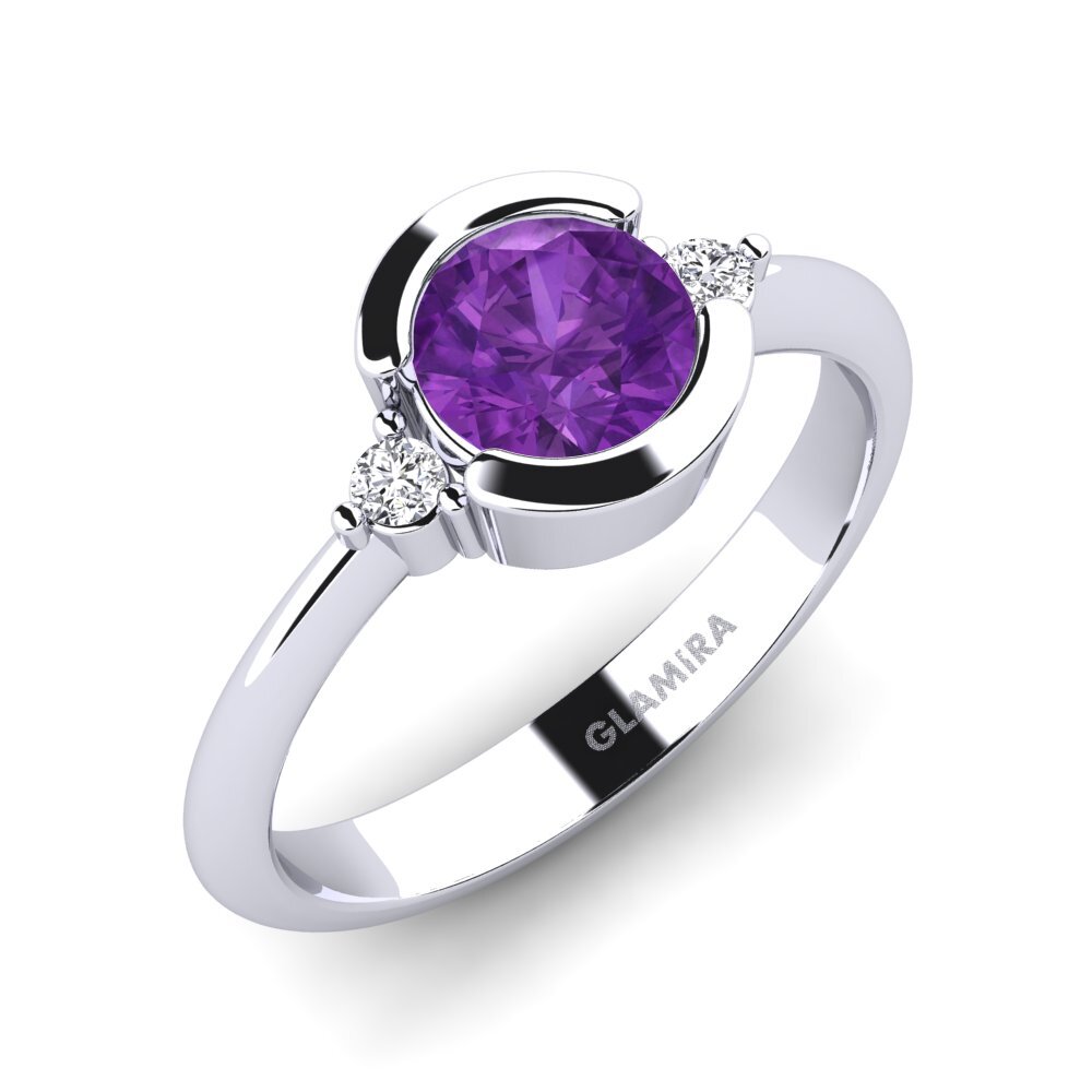 Amethyst Engagement Ring Iselin