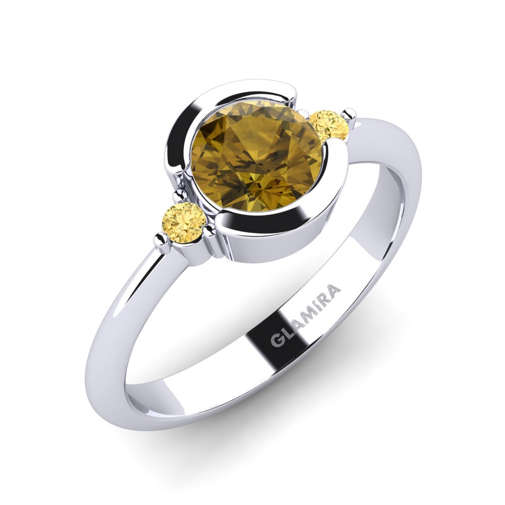 Circón Marrón Anillo de compromiso Iselin
