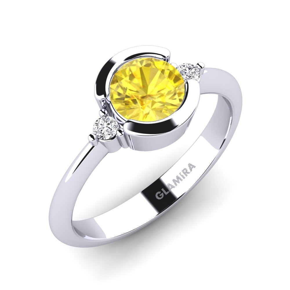 Đá Sapphire Vàng Nhẫn đính hôn Iselin
