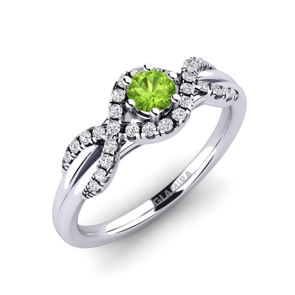 Peridot Engagement Ring Jilessa