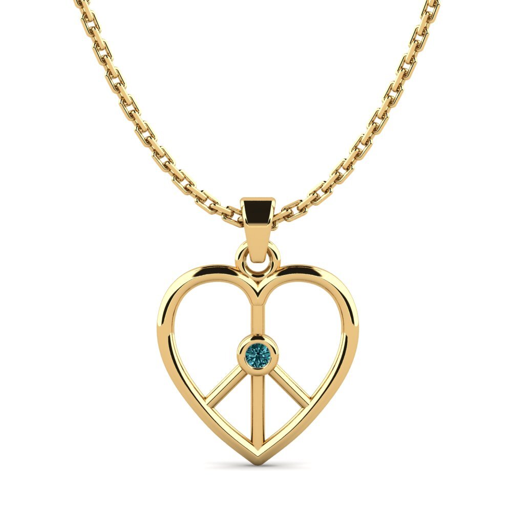 Blue Diamond Women's Pendant Jinmanit