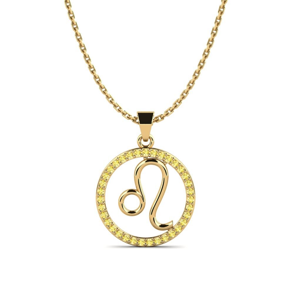 Yellow Sapphire Women's Pendant Jolyn Leo