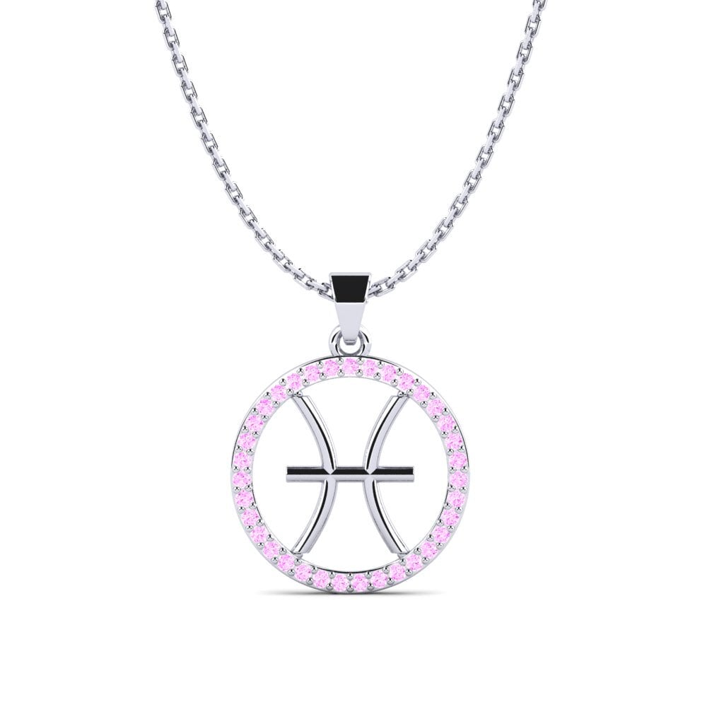 Pink Sapphire Women's Pendant Jolyn Pisces