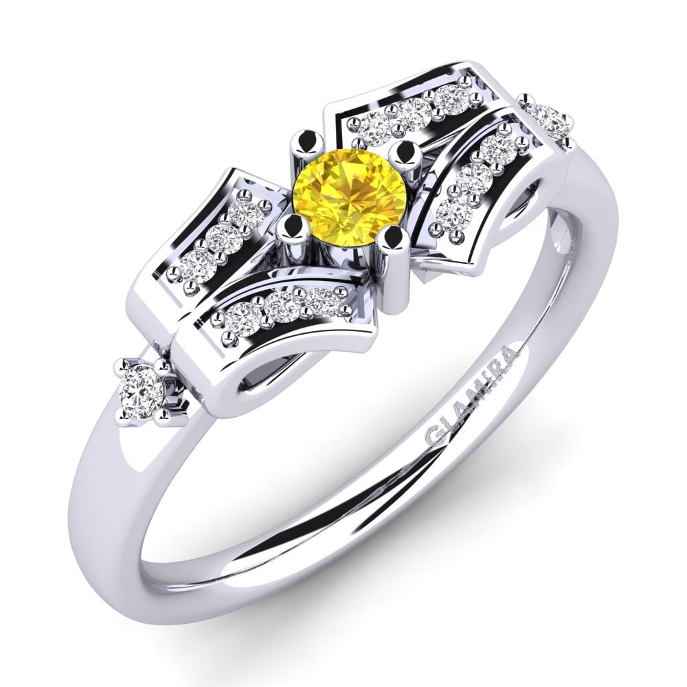 Yellow Sapphire Engagement Ring Jueves