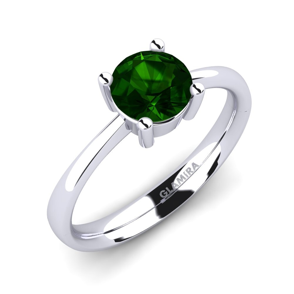 Green Tourmaline Engagement Ring Julia 1.0 crt