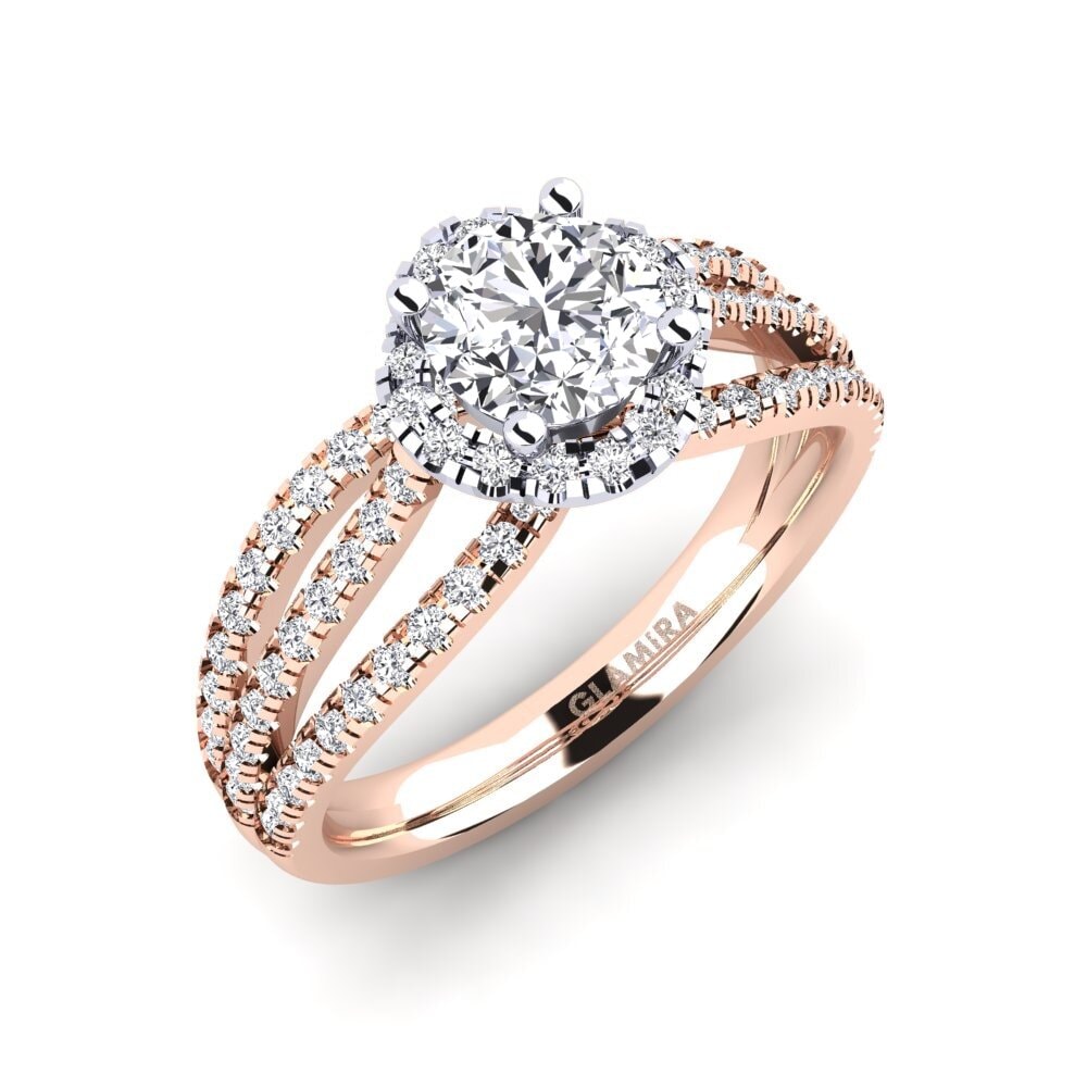 585 Rot & Weissgold Verlobungsringe Karla