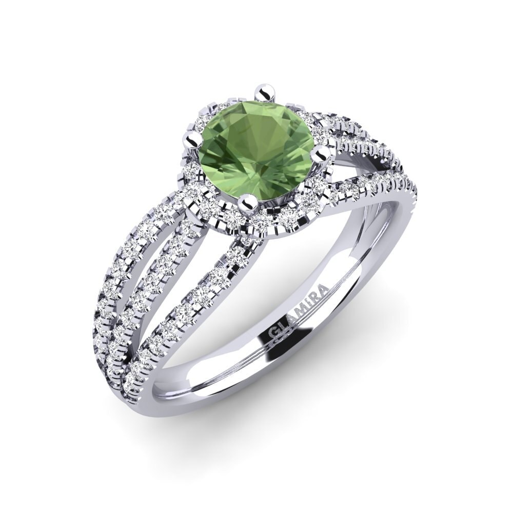 Green Sapphire Engagement Ring Karla