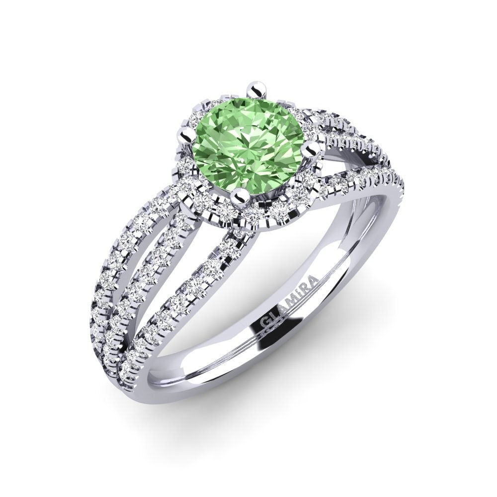 Green Diamond Engagement Ring Karla