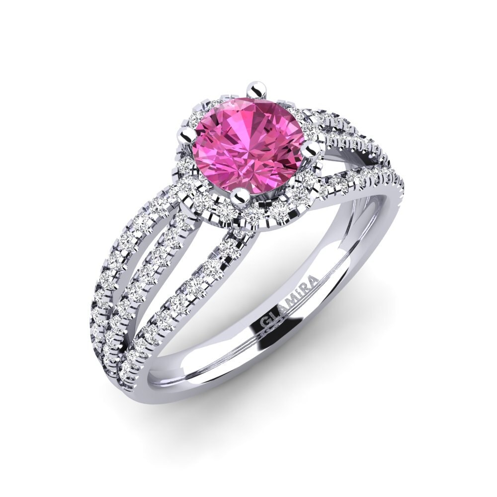 Pink Topaz Engagement Ring Karla