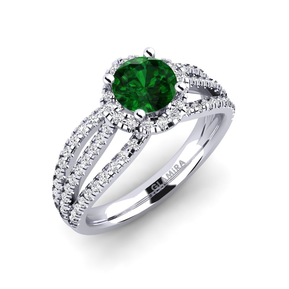 Tsavorite Engagement Ring Karla