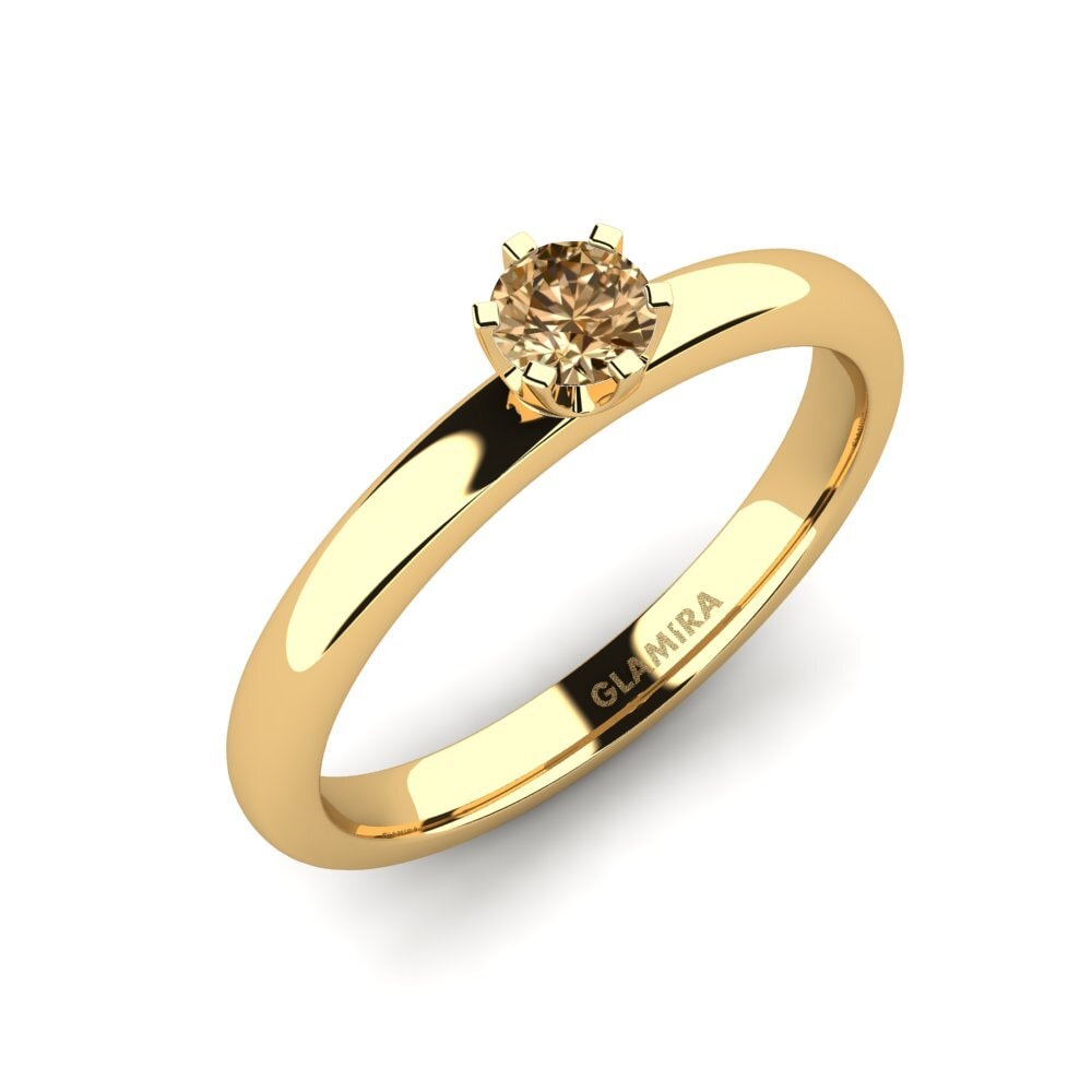 18k Oro Amarillo Anillo de compromiso Katherina 0.25crt