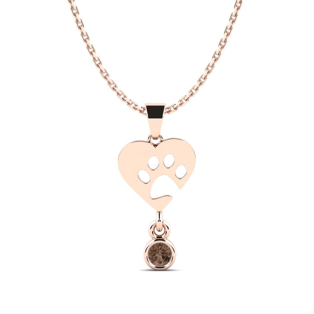 Smoky Quartz Women's Pendant Lacquer