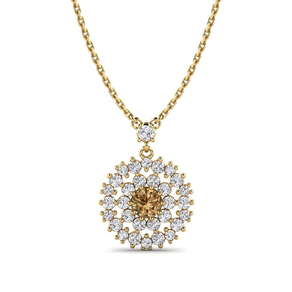 Diamante café Collar de Mujer Larsa
