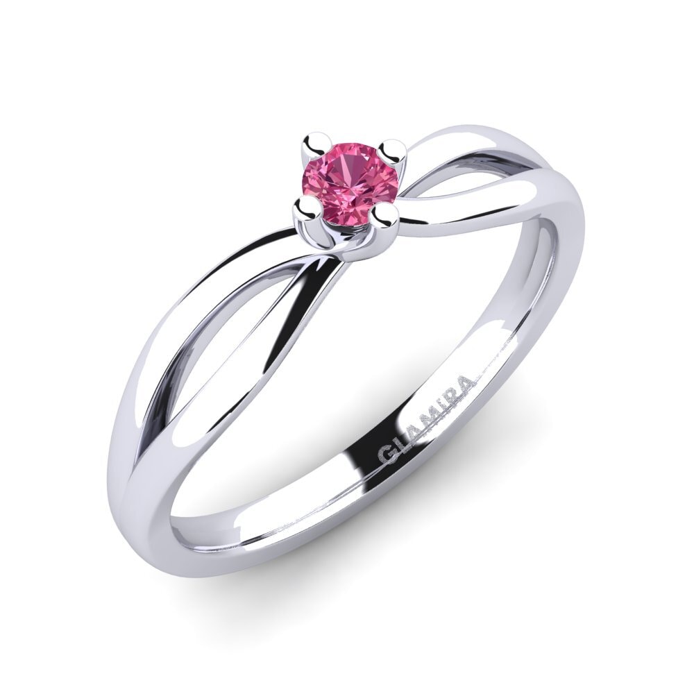 Pink Tourmaline Engagement Ring Layla 0.1crt