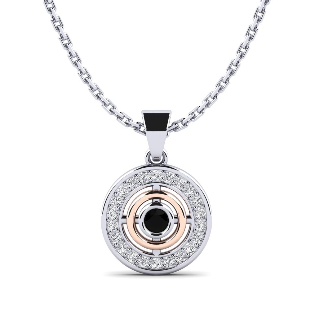Diamante Negro Colgante de Mujer Leaguer