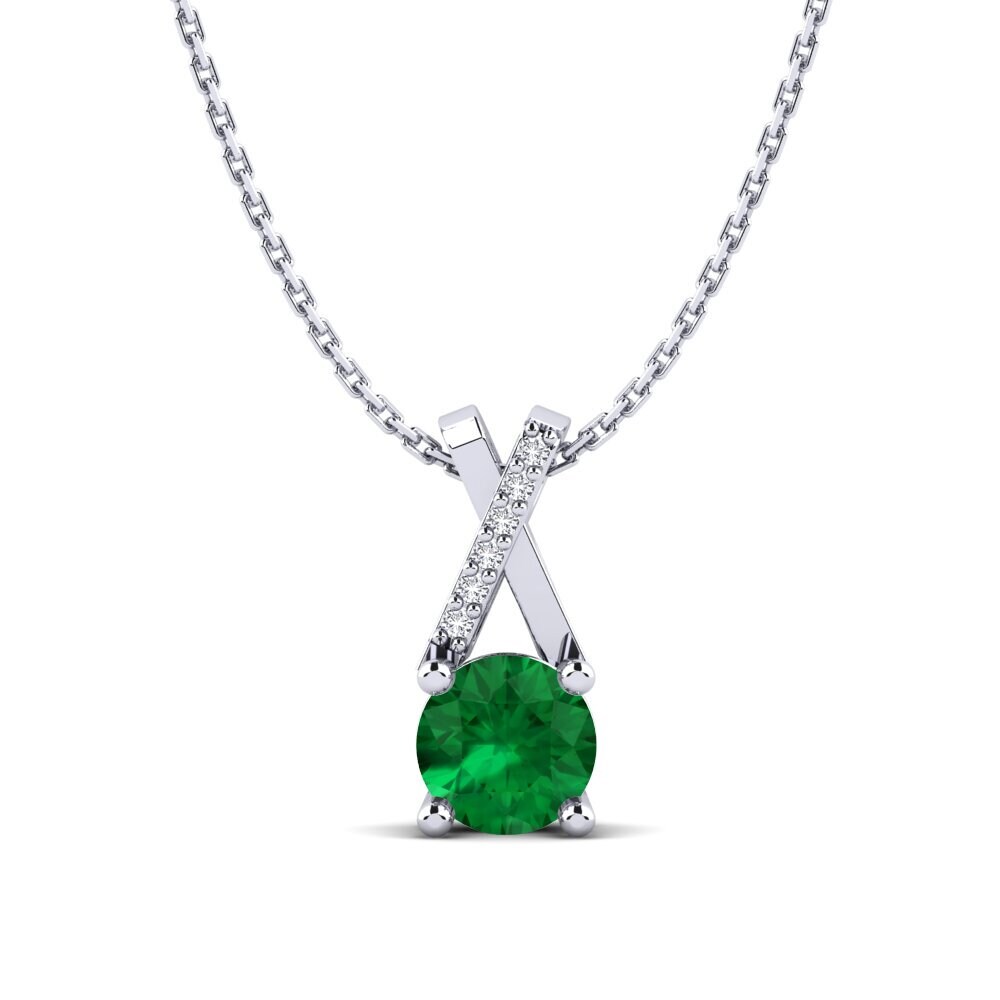 Emerald (Lab Created) Women's Pendant Leanna