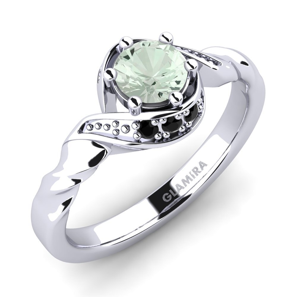Amatista verde Anillo de compromiso Leona