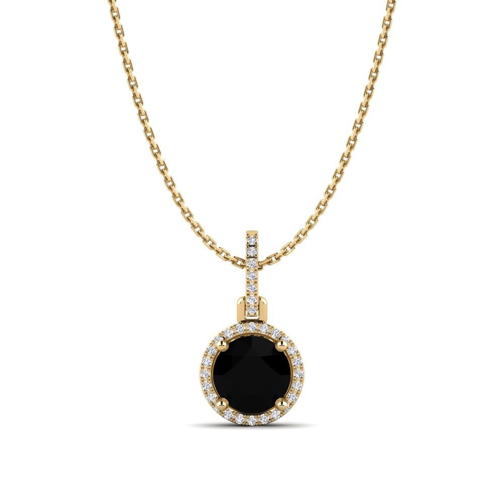 Diamante Negro Collar de Mujer Lesley