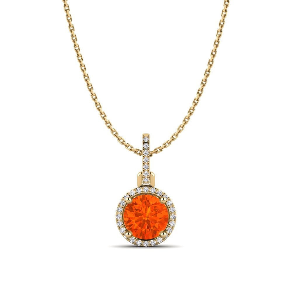 Fire Opal Women's Pendant Lesley