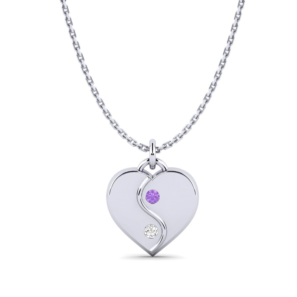 Plata 925 Amatista Colgante de Mujer Lidiya