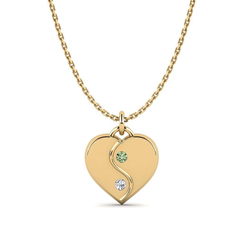 Diamant Vert Pendentif pour femme Lidiya