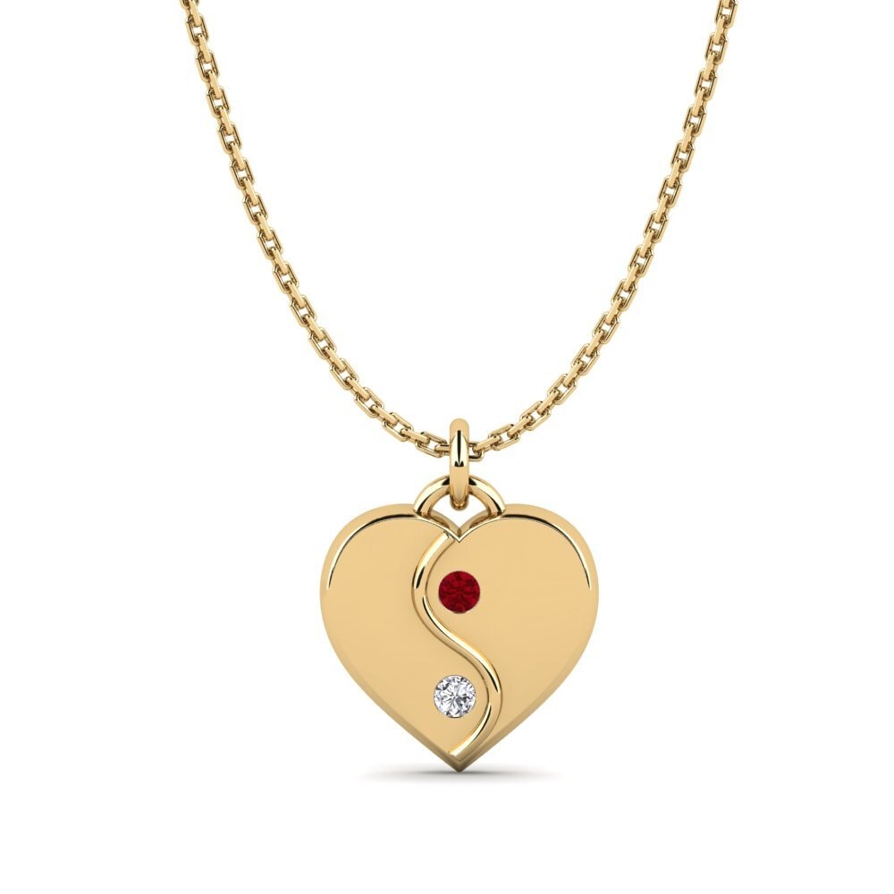 Red Zirconia Women's Pendant Lidiya