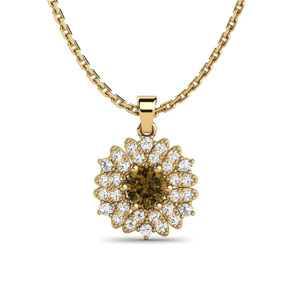 Brown Zircon Women's Pendant Liseur