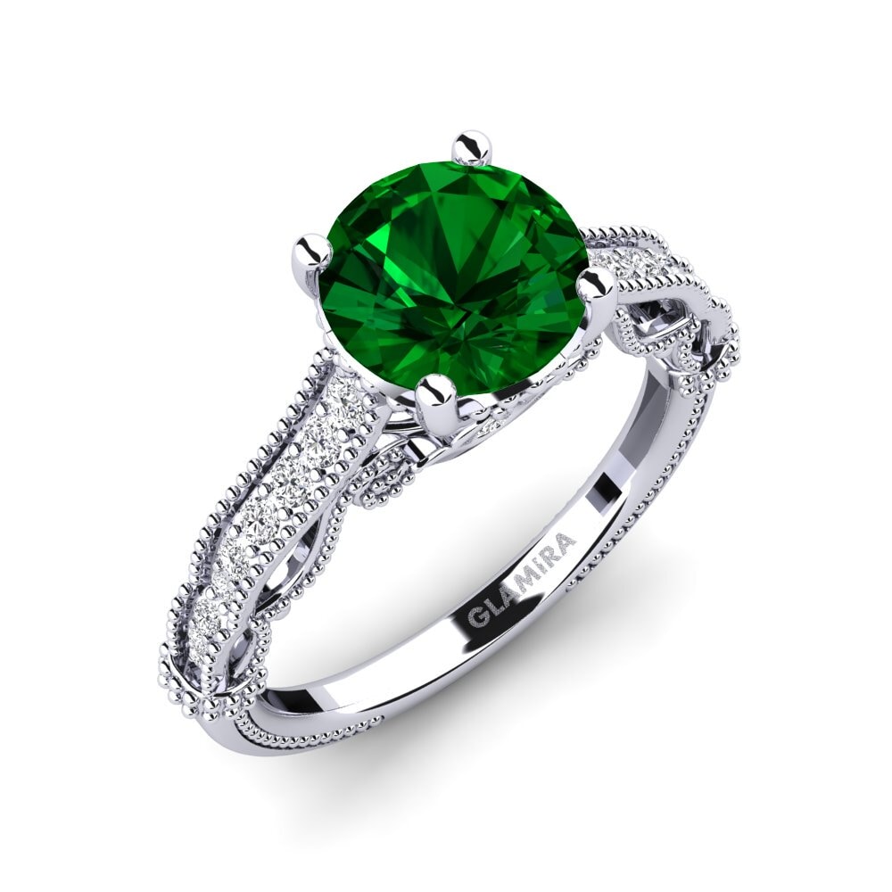 Zircônia Verde Anel de Noivado Marilee