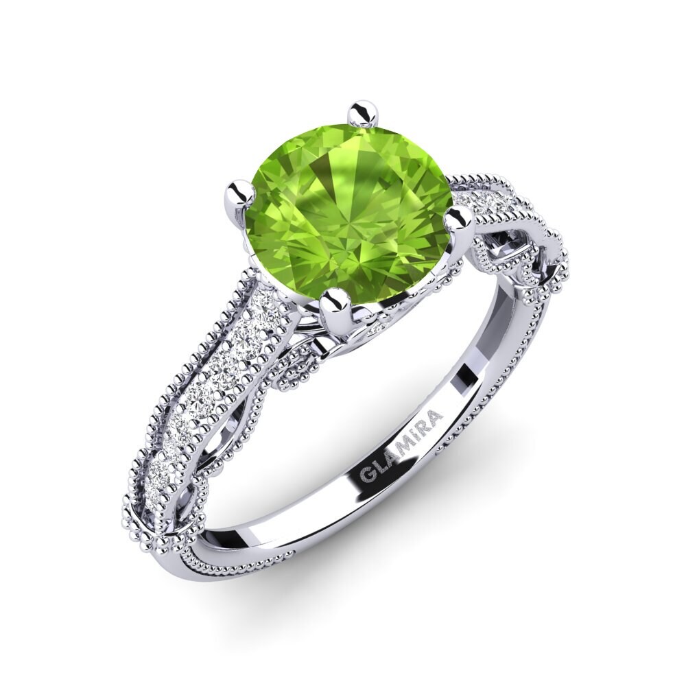 Peridot Engagement Ring Marilee
