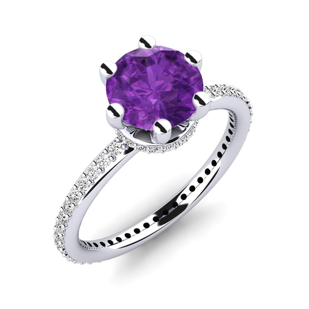 Amethyst Engagement Ring Marinella 2.0 crt