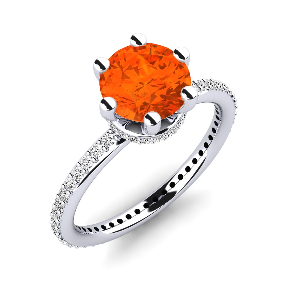 Fire-Opal Engagement Ring Marinella 2.0 crt