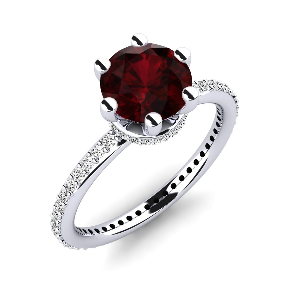 Garnet Engagement Ring Marinella 2.0 crt