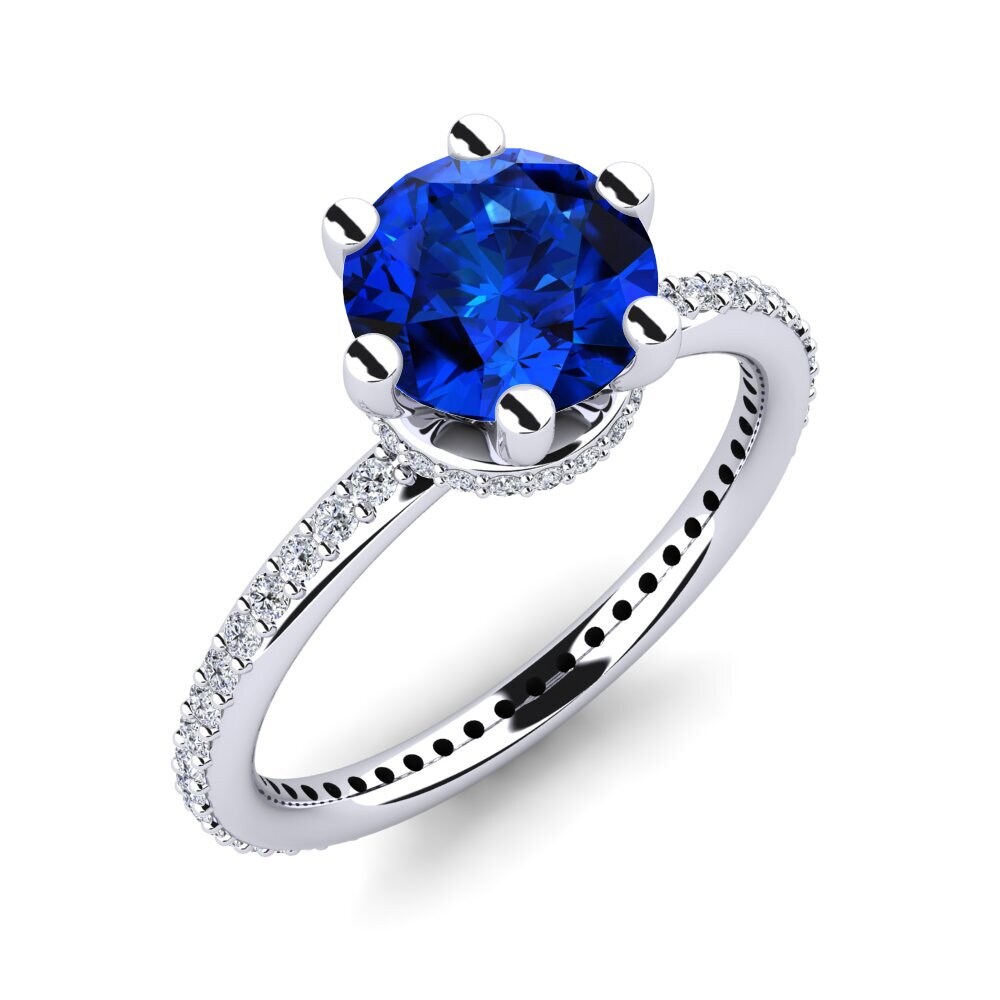 Sapphire (Lab Created) Engagement Ring Marinella 2.0 crt