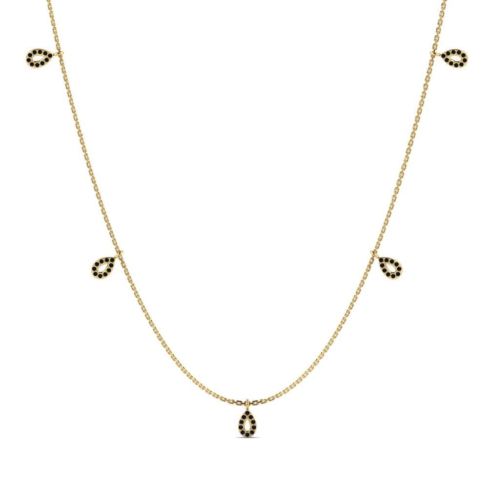 Black Sapphire Women's Necklace Marth