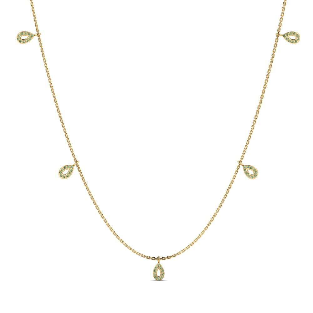 Green Diamond Necklace Marth