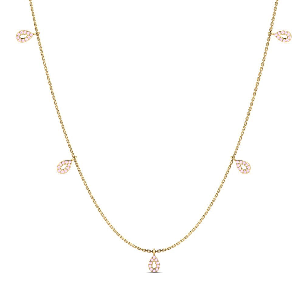 Pink Sapphire Women's Necklace Marth