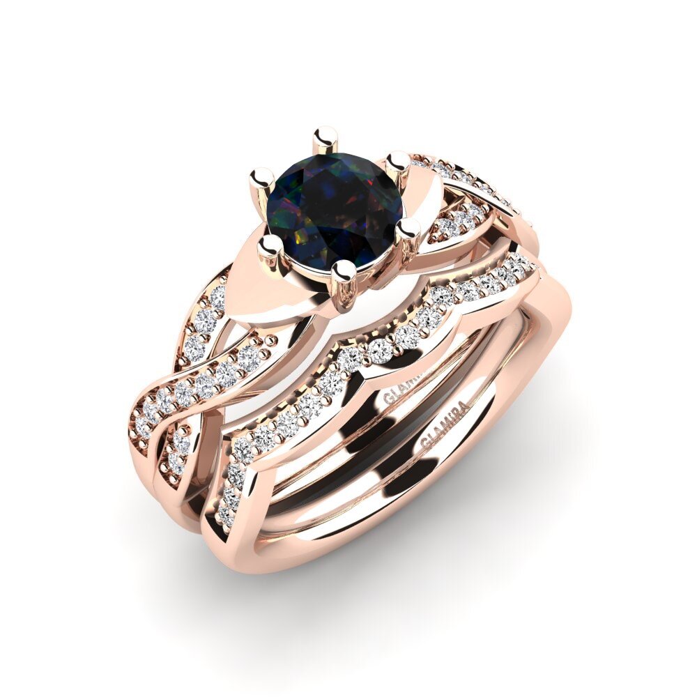 Black Opal Bridal Set Marvelous